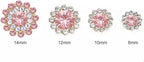 100pcs Sew on Rhinestones Crystals Glass Gems Metal Claw Mixed 8mm 10mm 12mm - Image 2
