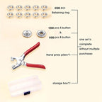 GTAAOY 100 Sets Metal Snaps Buttons - Image 3