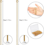 200 Pcs 70mm/2.76 Inch 21 Gauge Eye Pins - Image 2