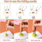 Mayboos 132 Pc Wool Felting Needles - Image 3