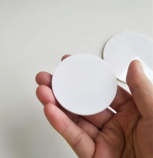 Set of 20 White Acrylic Discs, 1/8" Thick Round Transparent Circle Blanks - Image 3