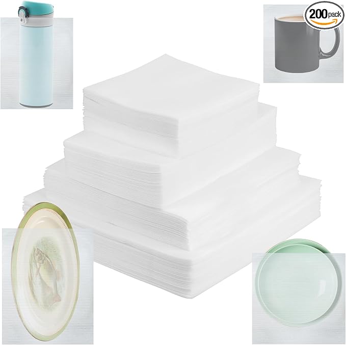 200PCS Cushion Foam Pouches, Moving Packaging Supplies by YGPHO