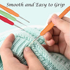 Yarniss 10 Size Small Crochet Hooks, Ergonomic Crochet Hooks - Image 4