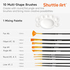 Shuttle Art 30 Colors Metallic Acrylic Paint, Artist Grade Metallic Paint in - Image 6