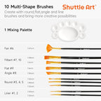 Shuttle Art 30 Colors Metallic Acrylic Paint, Artist Grade Metallic Paint in - Image 6