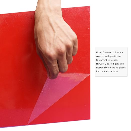 XLNT TECH Engraving Plastic Sheets, 12 Pack 7" x 11" 2-Ply ABS Double Color - Image 6