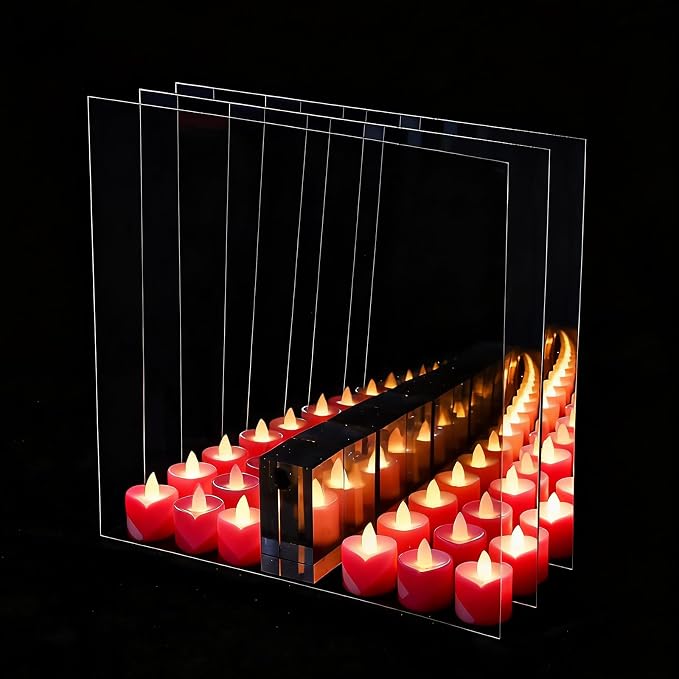 3 Pcs Acrylic Two Way Mirror Sheets - Image 6