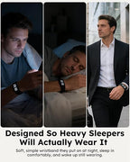 Vibrating Alarm Clock Watch for Heavy Sleepers, Silent Wake Up Bracelet & Smart - Image 3