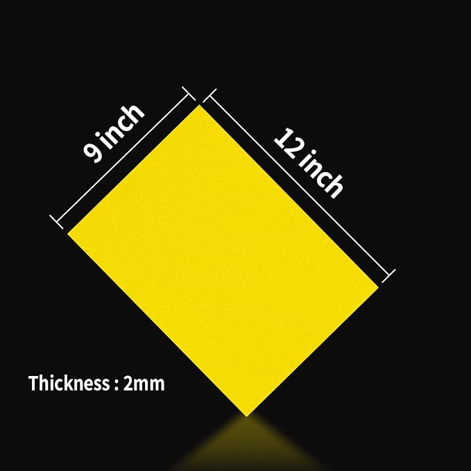 Yellow Foam Sheets Crafts, 9 x 12 Inch 2mm Thick 25 Pack Premium Yellow Foam - Image 2