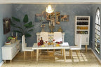 iLAND Dollhouse Furniture on 1/12 Scale of Dining-Room, Wooden Doll House - Image 7