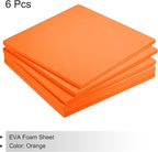 MECCANIXITY EVA Foam Sheets Orange 9.8 Inch x 9.8 Inch 7mm Thick Crafts Foam - Image 3