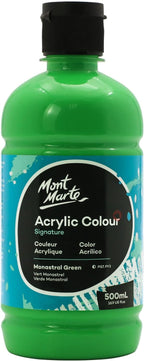 Mont Marte Signature Monastral Green Acrylic Paint, Semi-Matte Finish, Suitable by MontMarte