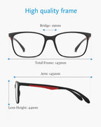 ANRRI Blue Light Blocking Glasses, Anti Eyestrain Lens Lightweight Frame - Image 4