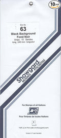Strip Style Black Stamp Mounts Size 63 by Showgard