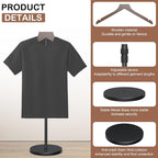 4 Pack Shirt Display Stand, 18-34 Inch Height Adjustable Mannequin Torso - Image 3