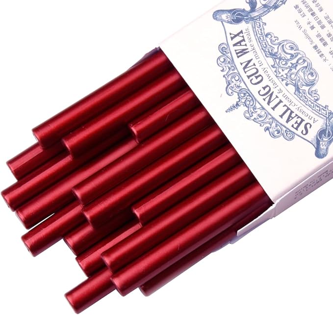 16 Pieces Glue Gun Sealing Wax Sticks in Metallic Red by TELOSMA