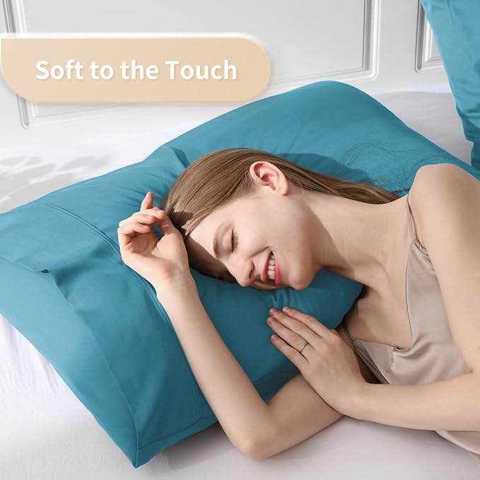 King Pillowcases, Cooling Viscose from Bamboo Pillow Covers - Image 3