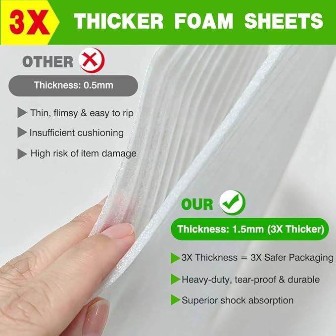 3X Thicker Foam Sheets, 110 Pack Foam Sheets - Image 3