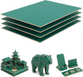4 Pack Double-Sided Pre-Painted Colored Plywood Sheets, 11.7"x8.27"x1/8" by Creatorally