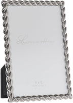 Lawrence Frames Metal Frame, Rope Design, Brushed Nickel - Image 2
