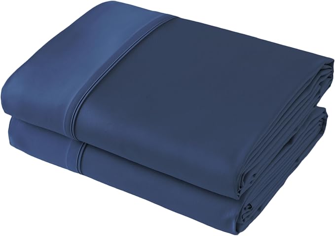 Flat Sheet Only 2 Pack, Queen Size 400 Thread Count 100% Egyptian Cotton Flat by ShunjieHome
