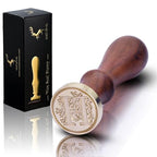 Medieval Initial Alphabet Wax Seal Stamp, Brass Head Wooden Handle, - Image 6