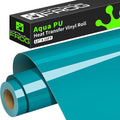 VINYL FROG Teal Heat Transfer Vinyl Roll 12" x12ft Matte HTV Vinyl | Aqua Iron by VINYLFROG