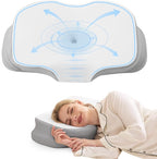 Cervical Neck Pillow for Sleeping, Ergonomic Side Sleeper Pillow, Memory Foam by Nappixel