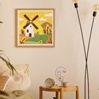 Doodlream Windmill Landscapes DIY Punch Needle Embroidery Kit - Image 6