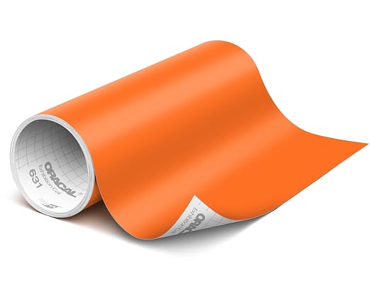 ORACAL 631 Matte Pastel Orange Vinyl Durable Roll Easy to Weed Permanent by Orafol