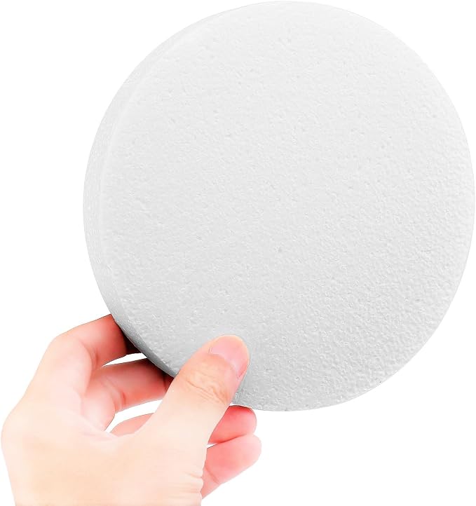 FFchuanhe 28 Pack Crafts Foam Circles, Polystyrene Round Foam Discs - Image 3