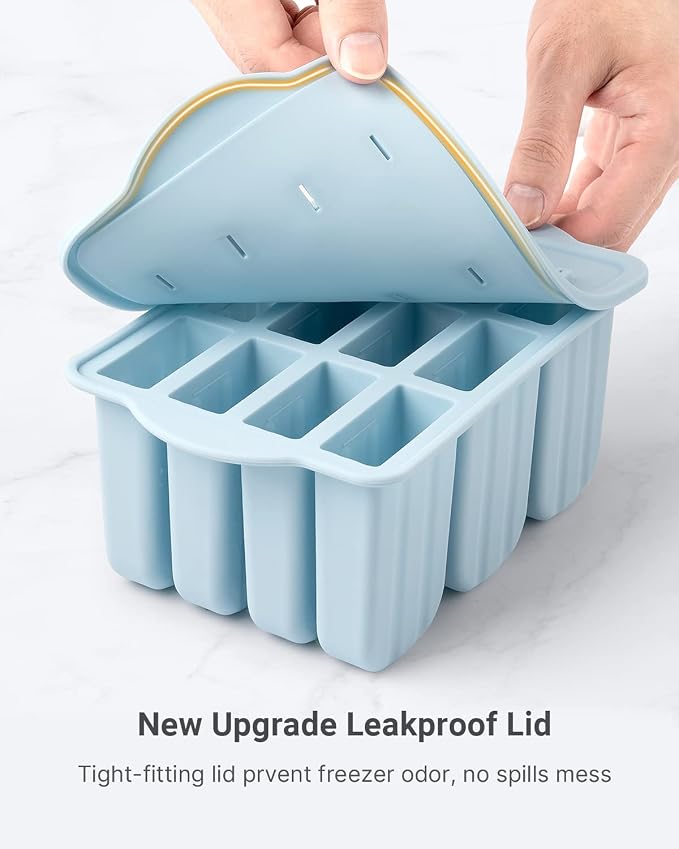 Popsicles Molds, MEETRUE 12 Pieces Silicone Popsicle Molds Easy-Release - Image 6