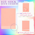 Kajaia 24 Pads Full Adhesive Sticky Notes Colorful Sticky Notes Adhesive Memo - Image 3