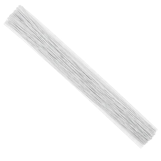 CCINEE 26 Gauge White Floral Wire Stem by CCINEE
