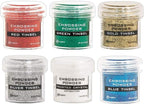 Ranger Metallic Embossing Powder Set, Embossing Powder Spoons, Frosted Crystal - Image 2