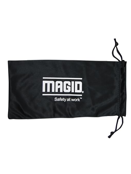 MAGID Y50 Safety Glasses for Construction | Black Frame — 12-Pack, ANSI Z87.1+ - Image 2