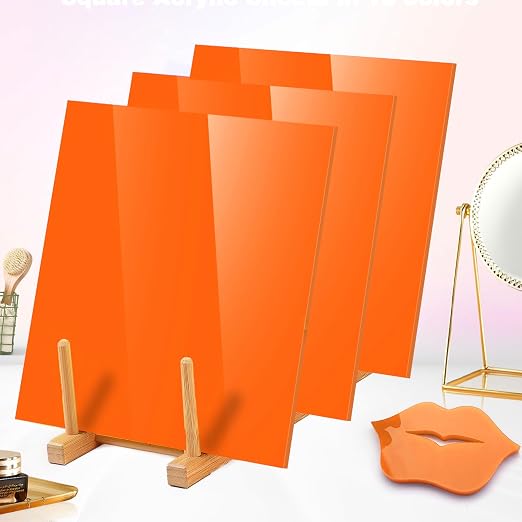 Adrattnay Orange Acrylic Sheets, 1/8 Thick - Image 6