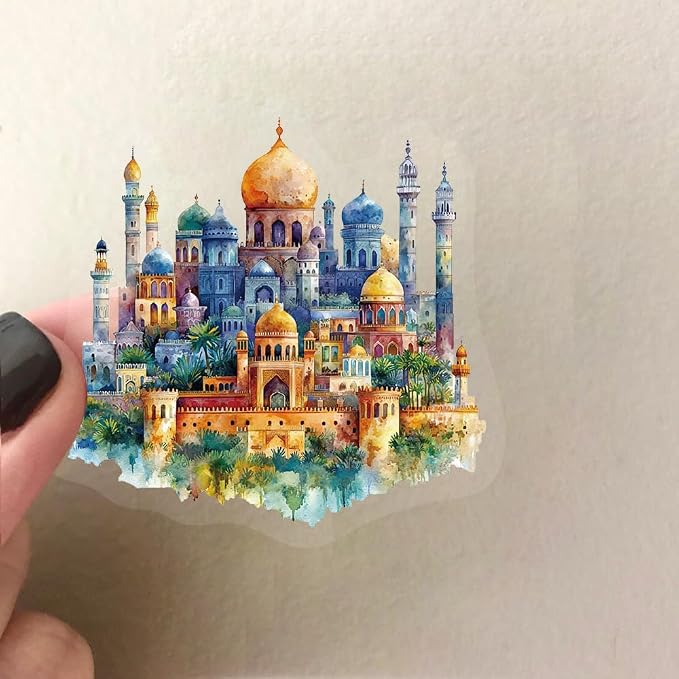 50 PCS PET Middle Eastern Style Stickers - Image 6