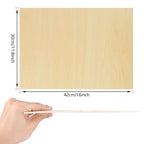 10Pcs 16 x 12 x 1/8 Inch Basswood Sheets, Unfinished Wood Boards, 3mm Basswood - Image 2
