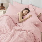 JOLLYVOGUE Twin XL Comforter Set, Ultra-Soft Bed in a Bag Twin XL Size 5 Pieces - Image 6