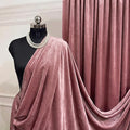 Blush Royal Velvet Fabric by The Yard, Wedding Decor, Fashion & Crafts I by VALENTINATEXTILEINC