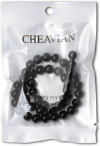 45PCS 8mm Natural Black Obsidian Gemstone Round Loose Beads Crystal Energy - Image 5