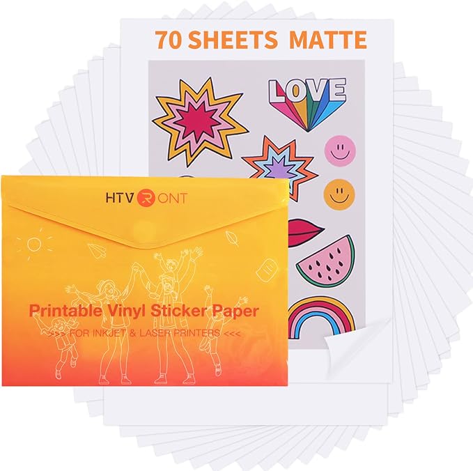HTVRONT Printable Vinyl Sticker Paper by HTVRONT