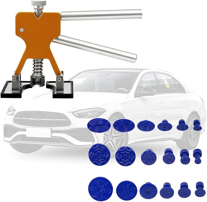 Zpana 18PCS/Set Car Dent Puller Kit, Paintless Vehicle Remover Pull Tools - Image 6