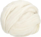 uxcell Needle Felting Wool, 8.5 Oz Nature Fibre Wool Yarn Roving by uxcell