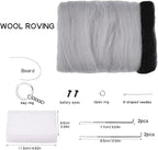 QMNNMA Felting Kit for Beginner, Tabby Cat Wool Felting Kit for Beginner | - Image 2