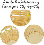 PEDDIG SHOP Beaded Basket Weaving Kit – DIY Rattan Craft Set - Image 4
