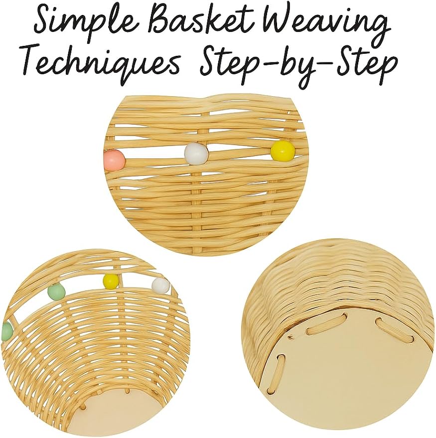 PEDDIG SHOP Beaded Basket Weaving Kit – DIY Rattan Craft Set - Image 4