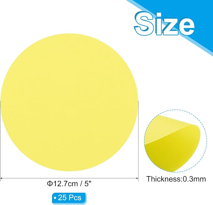 PATIKIL 5inch Circle Card Stock - Image 2