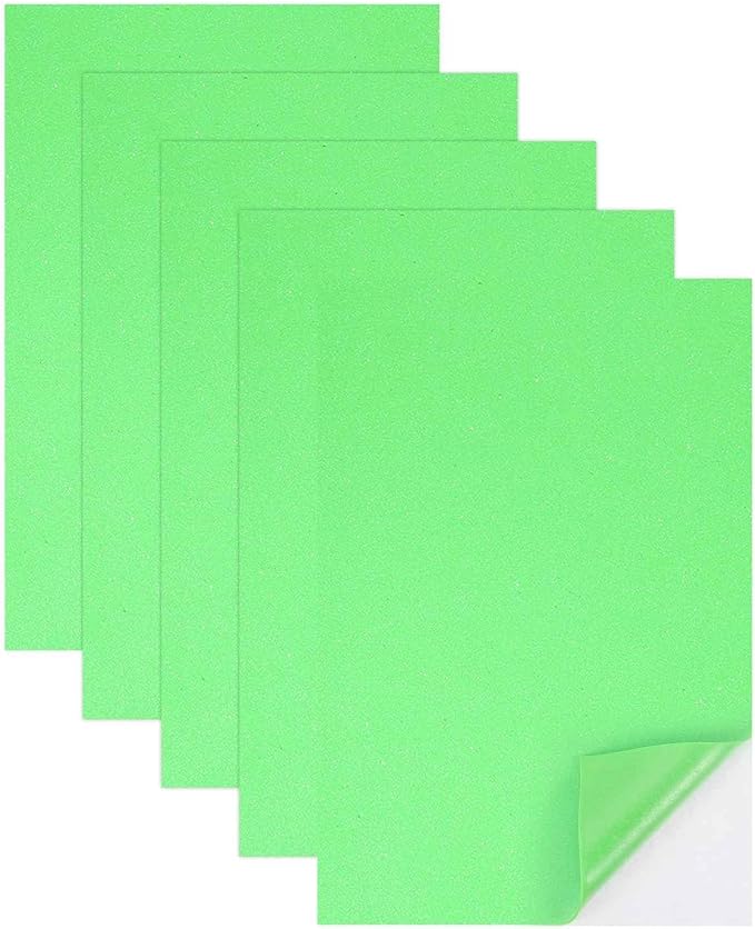 MECCANIXITY 5 Sheets Light Green Shiny Foam Sheets by MECCANIXITY